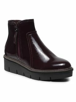 Clarks Γυναίκες Biker Μποτάκια Μποτάκια Airabell Zip 261633084 Μπορντό