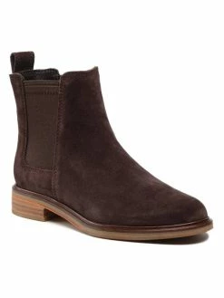 Clarks Γυναίκες Biker Μποτάκια Μποτάκια με λάστιχο Clarkdale Arlo 261625674 Καφέ