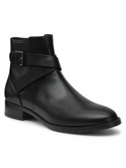 Clarks Γυναίκες Biker Μποτάκια Μποτάκια Hamble Buckle 261510084 Μαύρο