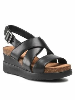 Clarks Γυναίκες Σανδάλια Lizby Cross 261591084 Μαύρο
