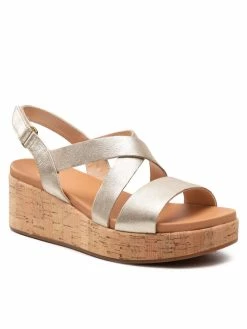 Clarks Γυναίκες Σανδάλια Kimmei Cork 261643584 Χρυσό