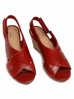Clarks Γυναίκες Σανδάλια Margee Eve 261581354 Κόκκινο -Φτηνός Clarks Κατάστημα unnamed file 393