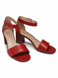 Clarks Γυναίκες Σανδάλια Jocelynne Cam 261594154 Κόκκινο -Φτηνός Clarks Κατάστημα unnamed file 459