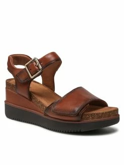 Clarks Γυναίκες Σανδάλια Lizby Strap 261658844 Καφέ